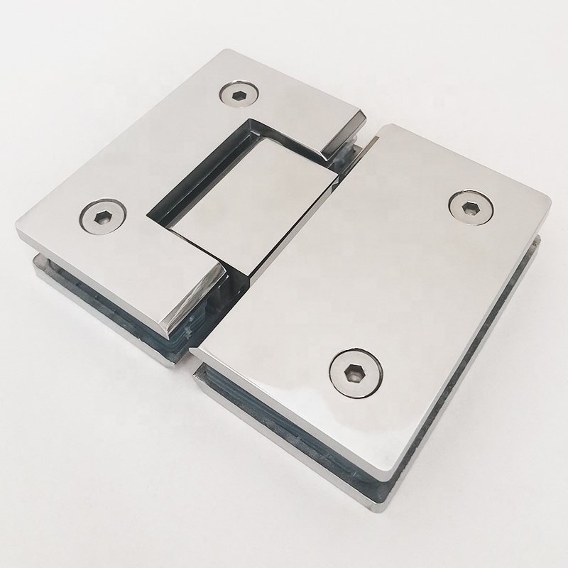 Customization Shower Door Clamp Stainless Steel 90 135 180 Degree Wall Glass Hinge Sliding Door Shower Hinge