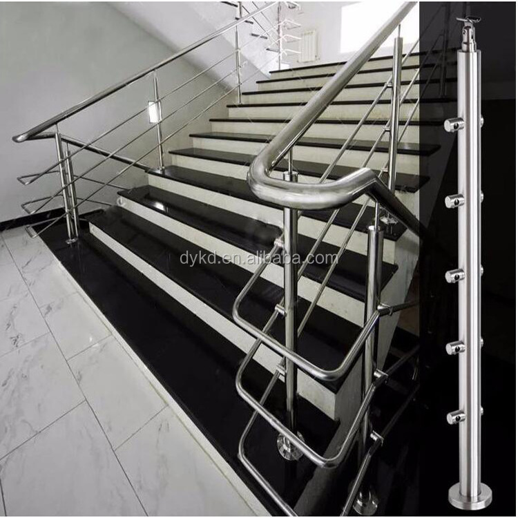 Customized frameless glass balustrade of stainless steel 316