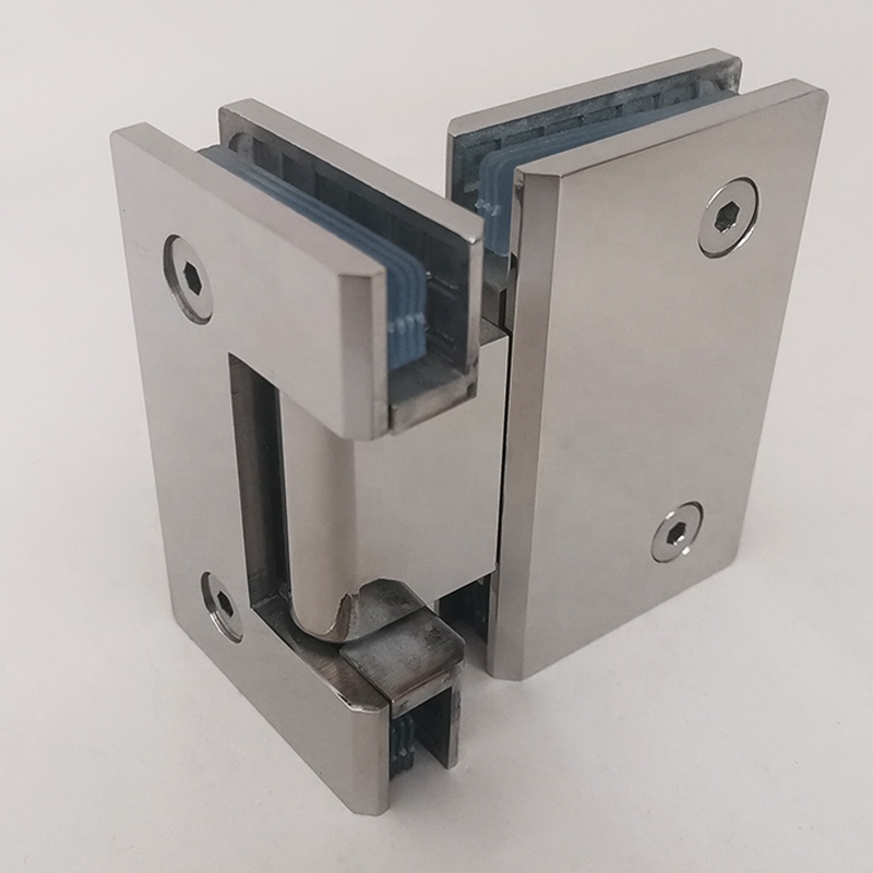 Customization Shower Door Clamp Stainless Steel 90 135 180 Degree Wall Glass Hinge Sliding Door Shower Hinge