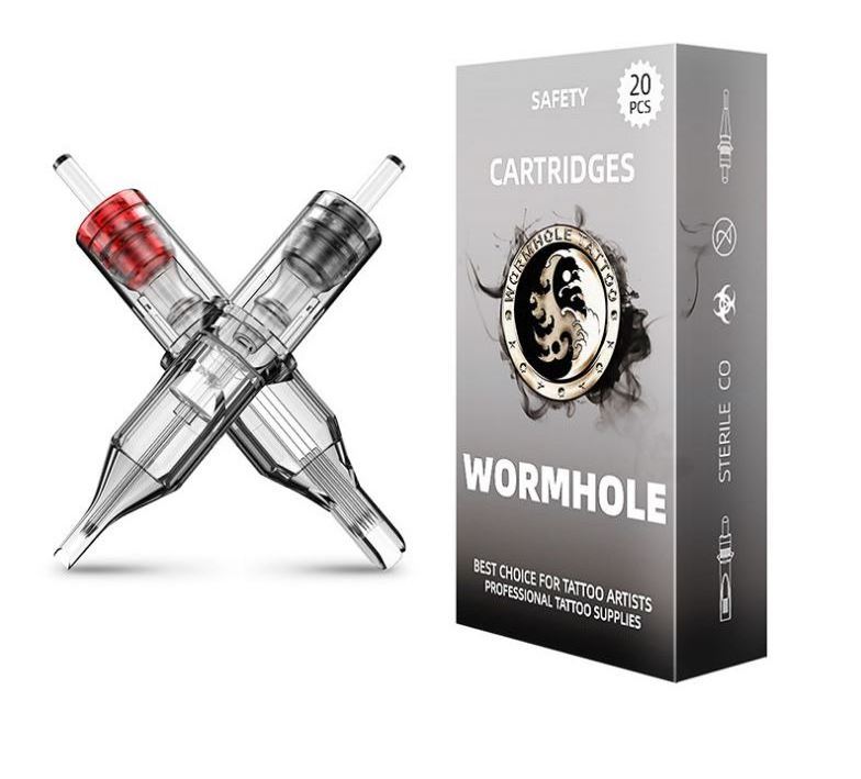 Wormhole Tattoo Cartridge Needles 20pcs Assorted Tattoo Needle Cartridges Round Liner