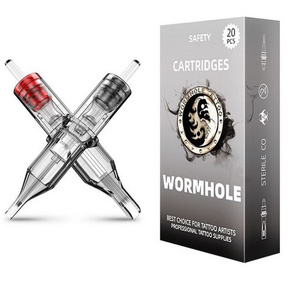 Wormhole Tattoo Cartridge Needles 20pcs Assorted Tattoo Needle Cartridges Round Liner