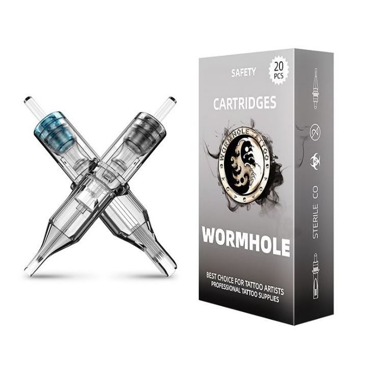 Wormhole Tattoo Cartridge Needles 20pcs Assorted Tattoo Needle Cartridges Round Liner