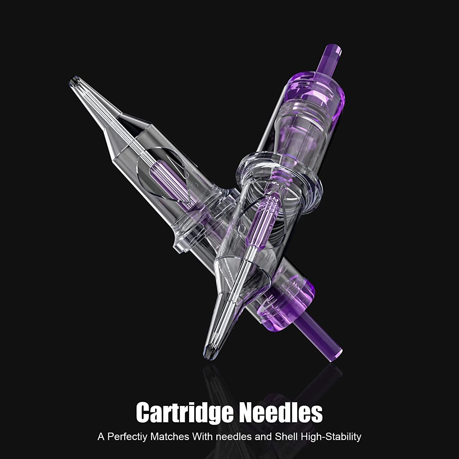 Wormhole Tattoo Cartridge Needles 20pcs 3RS Disposable Tattoo Needle Cartridges Standard 3 Round Shader for Tattoo Pen