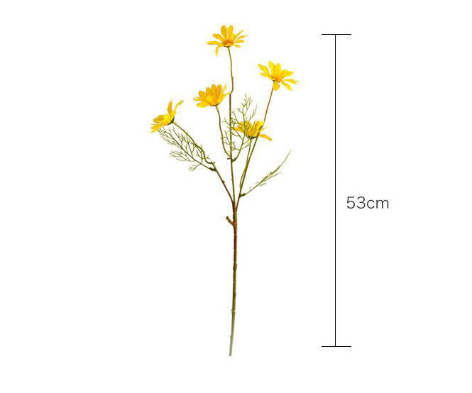 53CM Silk Daisy artificial Flowers Decor Artificial Flowers Bouquet Decorative Flower Home Wedding Decoration Wholesale