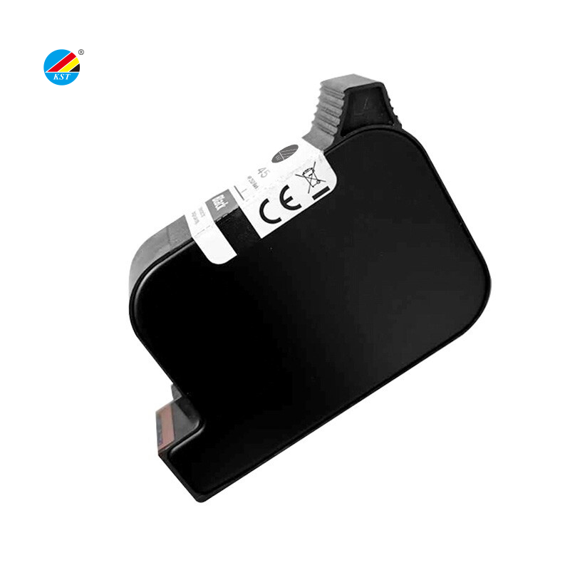 KST ink cartridge for HP-45 HP45 51645A Deskjet solvent based fast dry hand held printer with original chip pigment ink plotter