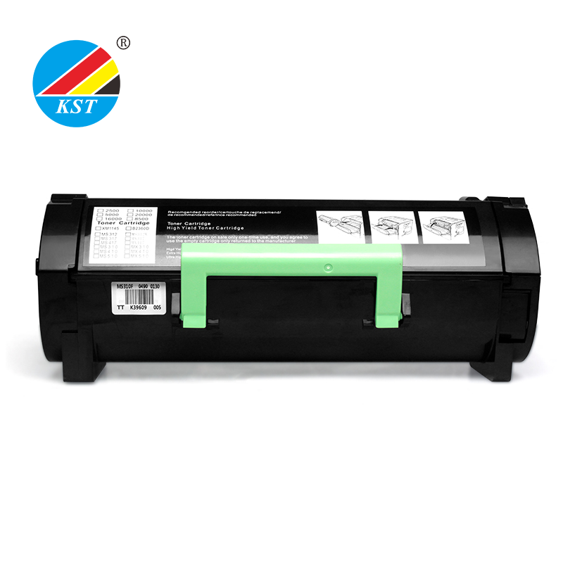 Toner cartridge with chip compatible for Lexmark MX-310 MX-410 MX-510 MX-610 MX-611MX310 MX410 MX510 MX610 MX611 printer powder