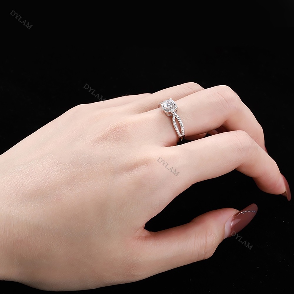 Dylam Oval Moissanite Engagement Rings Handmade Wedding Bands Diamond Sterling Silver Band Flawless Ring S925 Price Bespoke