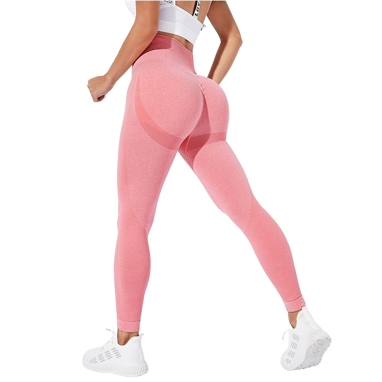 OEM High Waist Seamless Leggings for Women Scrunch Butt Workout No Camel Toe Training Yoga Pants