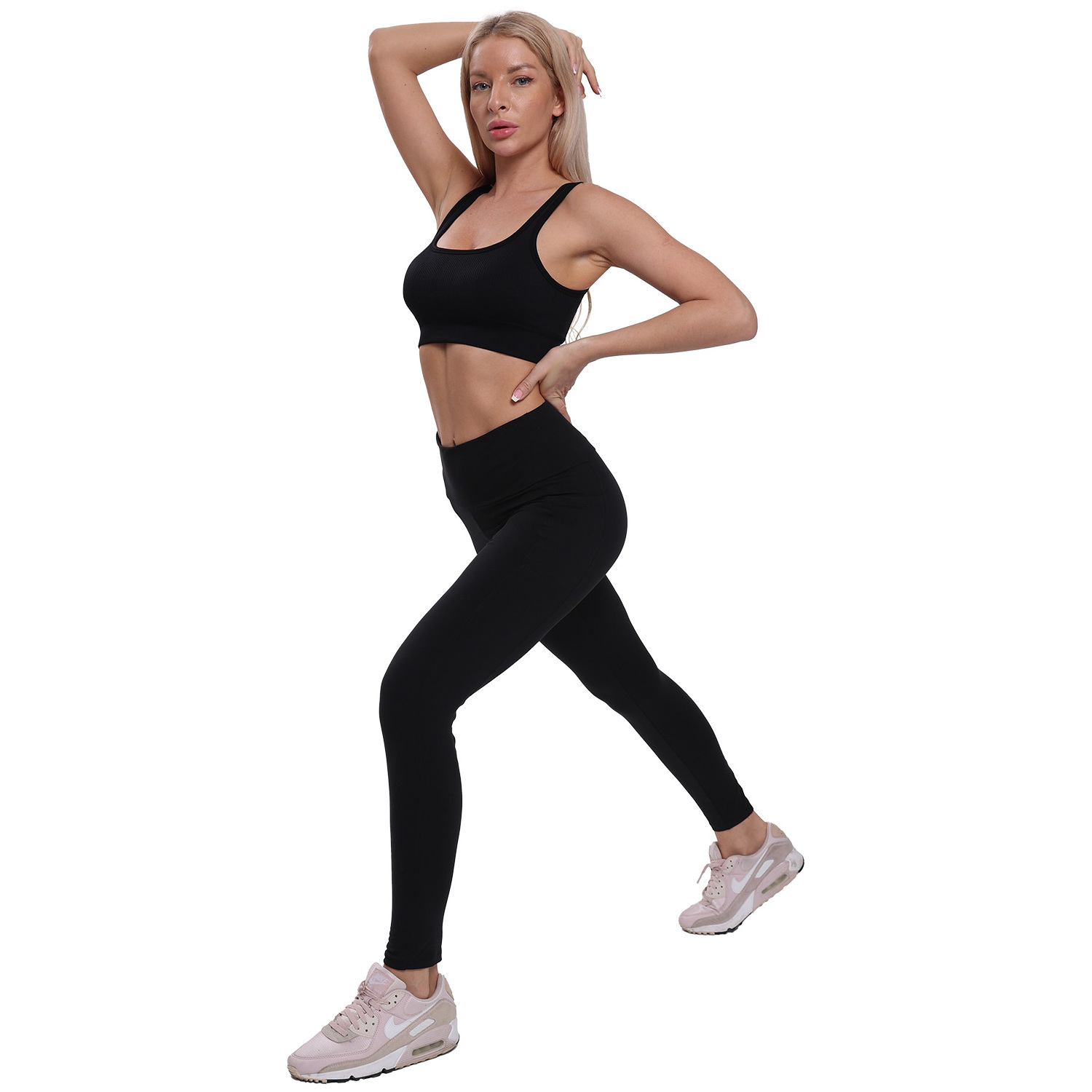 Yoga Scrunch Butt Full Length Leggings Hot Gym Leggings Wholesale Factory Butt Lifting Black Leggings For Women High Quality