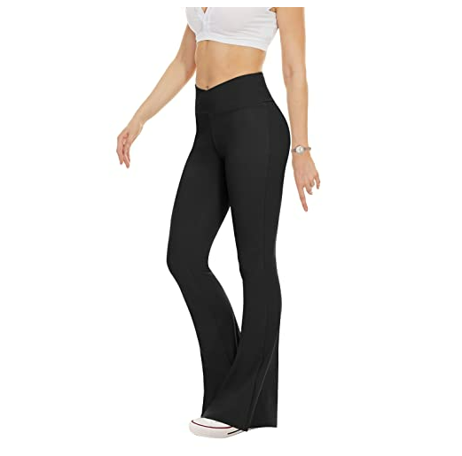 V Shape Bell Bottom Flare Pants For Women High Waist Leggings Bell Bottom Leggings Woman Oem Wholesale Price Women