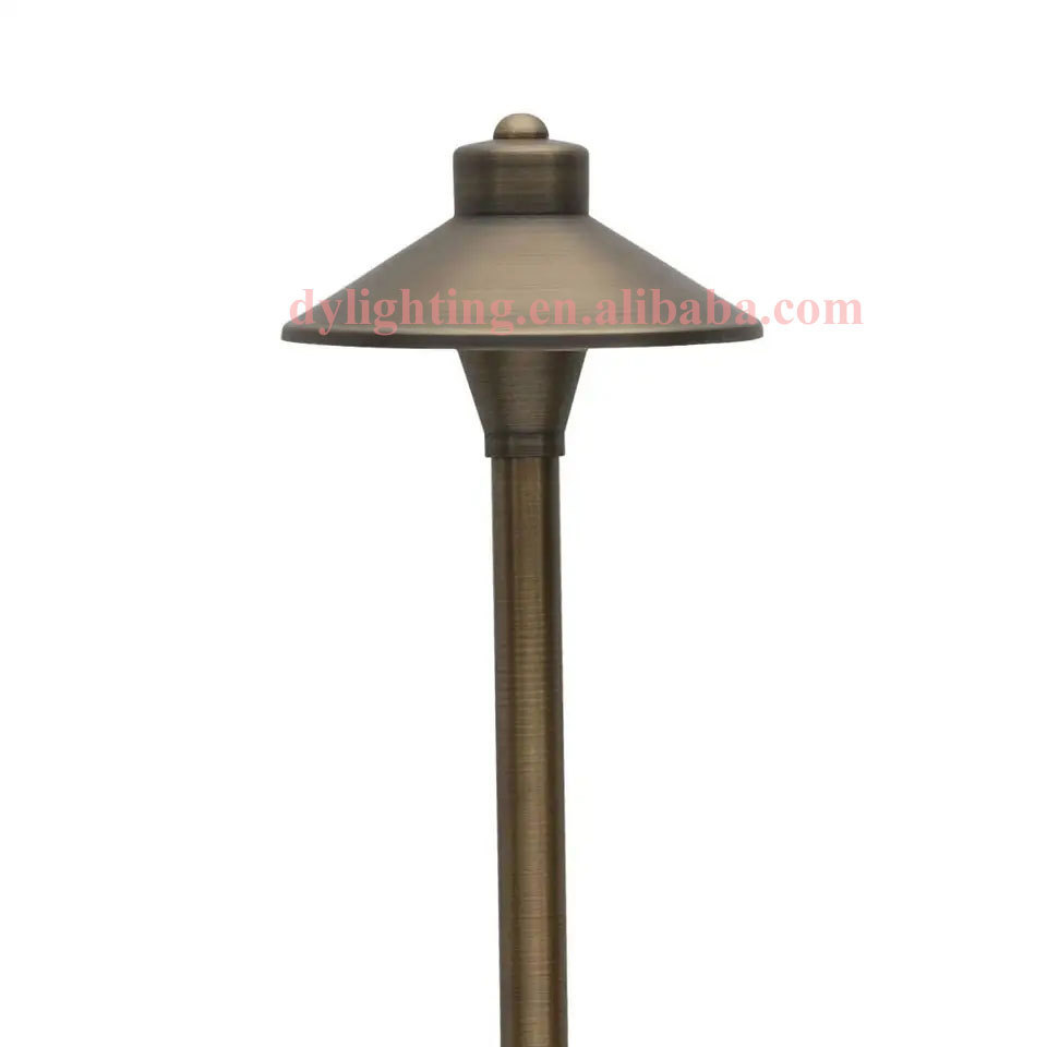 Brass Modern Solar Led Garden Lighting Outdoor Landscape Light  Solar Powered Decorative Led Outdoor Garden Landscape Light