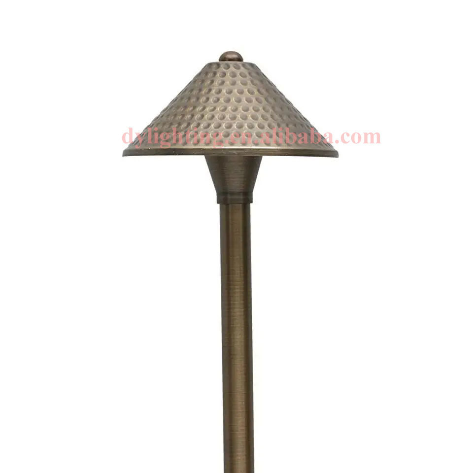 Brass Modern Solar Led Garden Lighting Outdoor Landscape Light  Solar Powered Decorative Led Outdoor Garden Landscape Light