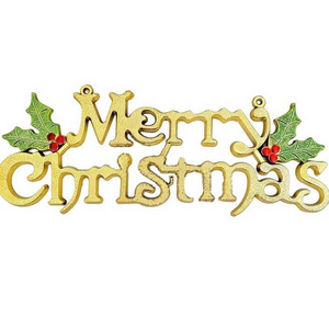 Christmas decorations stereoscopic Merry Christmas letter doorplate