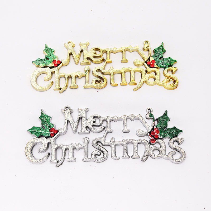 Christmas decorations stereoscopic Merry Christmas letter doorplate