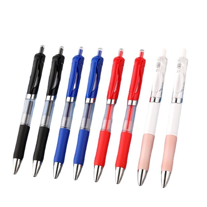 MOKA Press gel pen k35 Pen wholesale 0.5 Press signature pen bullet blue black and red carbon student office