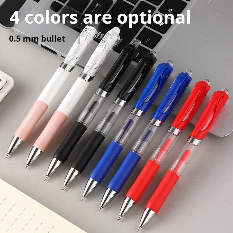 MOKA Press gel pen k35 Pen wholesale 0.5 Press signature pen bullet blue black and red carbon student office