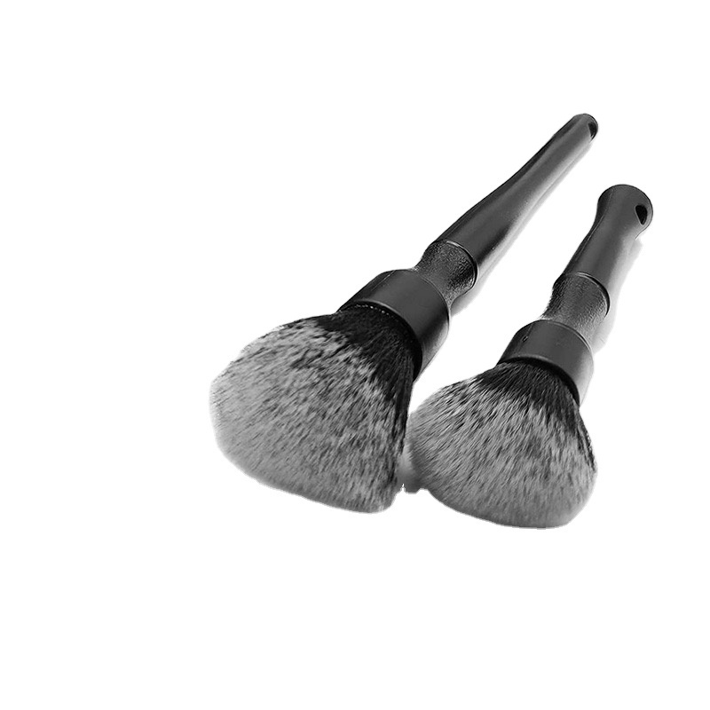 Natural Soft Boars Hair Ultra Detail Perfect Interior Car Washing Detailing Brushes Set For Auto Emblems Wheels Air Vents