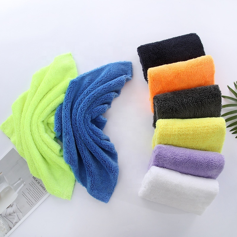 Ultra Thick Edgless Microfiber Car Cleaning Cloth Auto Waxing Drying Polishing Detailing Towel