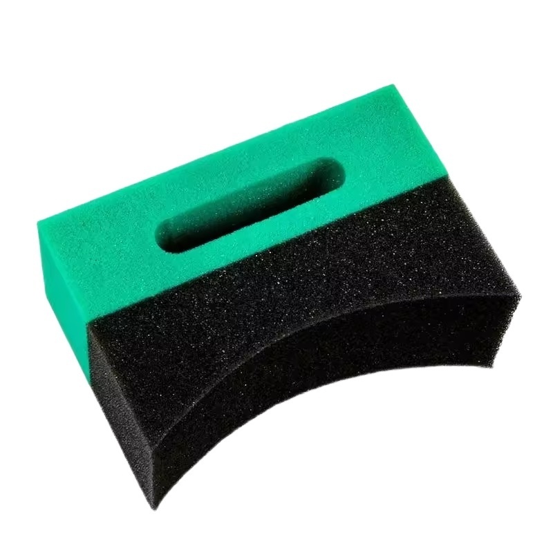 U Shape Hand Polishing Tools vehicle Waxing Applicator Pad Buffing Foam Car Tire Waxing Polishing Sponge Pad