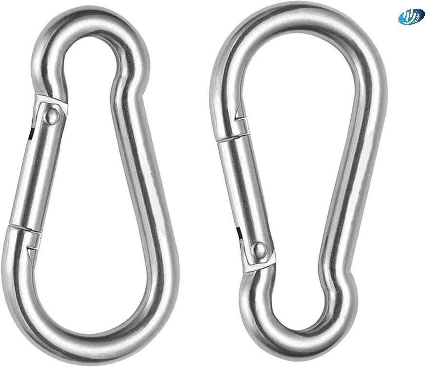 stainless steel spring snap hook Carabiner Hook for outdoor Camping Hiking Mountaineering, Hammock Suspension