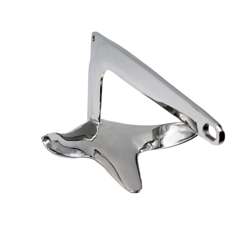 316 ss Polishing Stainless Steel boat marine anchor Bruce style stainless steel claw Anchor