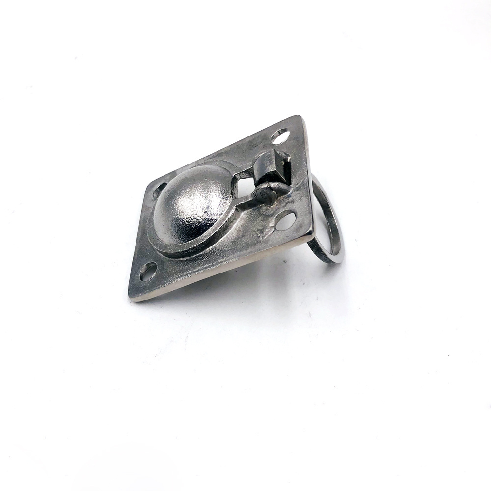 Stainless Boat Marine Grade Square Casting Flush Hatch Latch With Lift Ring Handle