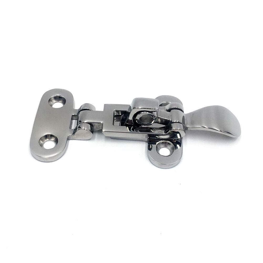 Stainless Steel Anti-Rattle Boat Door Latch New Condition Cam Cleat Design