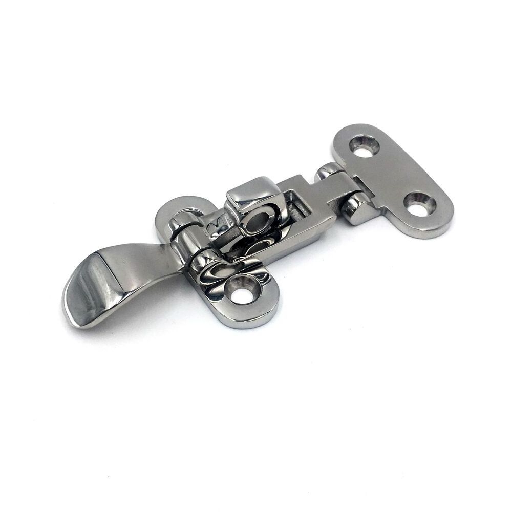 Stainless Steel Anti-Rattle Boat Door Latch New Condition Cam Cleat Design