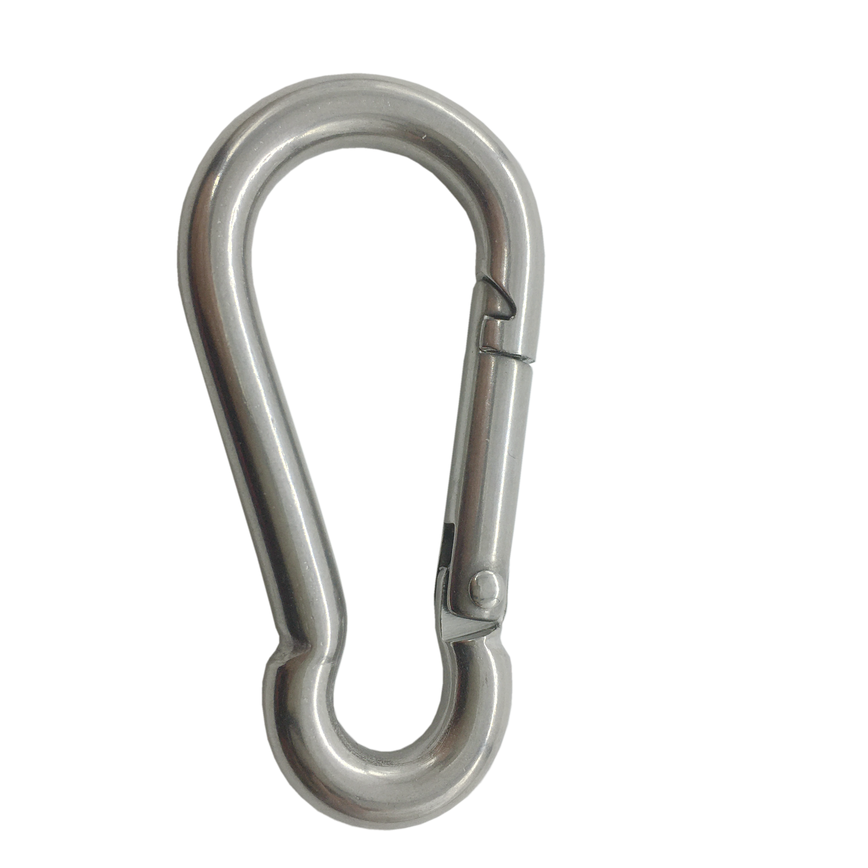 Stainless Steel Snap Spring Hook Carabiner Clips for Keychains, Camping, Fishing & Hiking Accessories