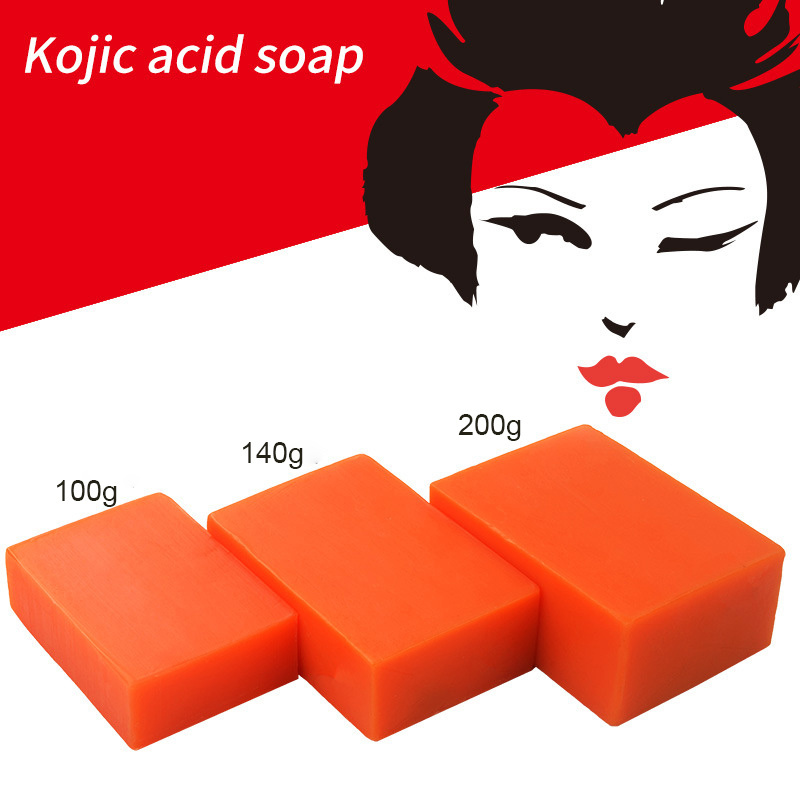 Private label Natural handmade toilet soap bars papaya kojie san face skin whitening lighten kojic acid soap