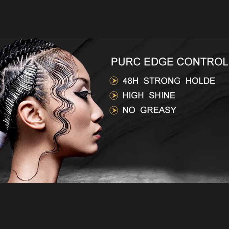 Personalized water based extra hold private label professional hair styling pomade wax gel custom hair edge control for braid