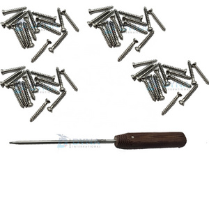 1.5mm Cortical Bone Screws Self-Tapping 130 PCs (Hexdrive) SS Orthopedic Screws Orthopedic Implants veterinary implants