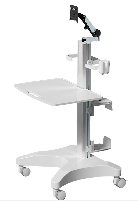 DYNAMIC Medical Trolley Cart For Hospital Dental Clinic With Monitor Mount Oral Scanner Holder Cpu Holder Box Nurse Mobile Works