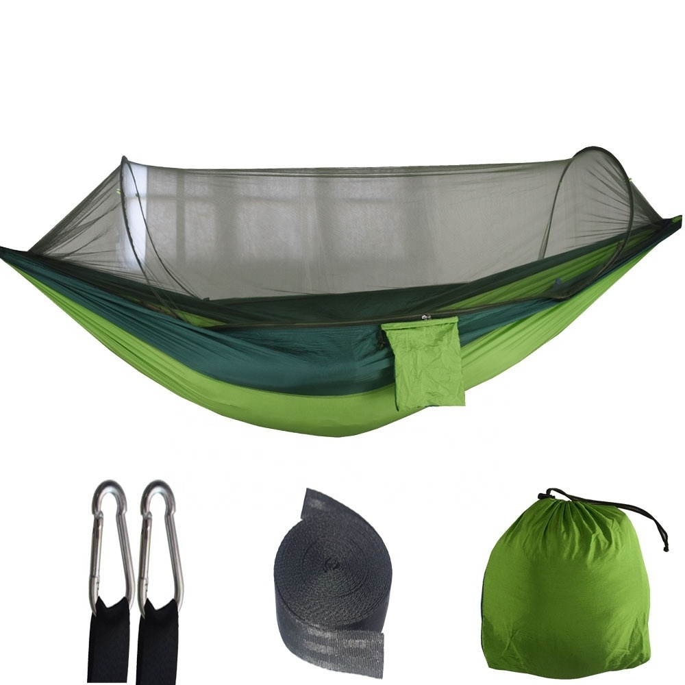 Dynamics High quality Camping accessories Portable Hammock with Mosquito Net Hammock and Waterproof Canopy