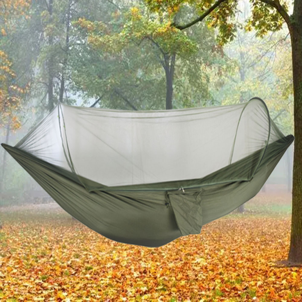 Dynamics High quality Camping accessories Portable Hammock with Mosquito Net Hammock and Waterproof Canopy