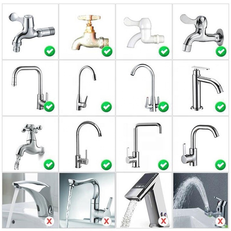 Dynamics Kitchen Household Filter Splash Proof Shower Faucet Water Filter Faucet Rotating Drainer Adjust Rotation Faucet Water P