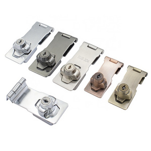 Dynamics Sliding Glass Showcase Cabinet Lock With Master key Stainless Steel Steel Chrome Plated Hasp Lock Catch