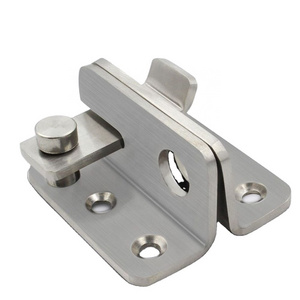 Dynamics Stainless Steel Sliding Safety Latch Lock Heavy Duty Barn Door Bolt Latch Drawer Locks Flip Door Latch