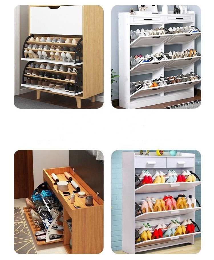 Dynamics Multi-layer stainless steel flip rack shoe cabinet tipper rack flip plate hidden shoe rack accessories hardware