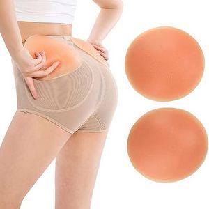 Dynamics Women Butt Lifter Enhancer Padded Shapewear Control Panties 1-Pair Silicone Butt Pads Portable Fake Hip Pads