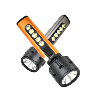 Rechargeable Flashlight large size Super Bright Led Tactical Flashlights with COB Work Light High Powered Flashlight