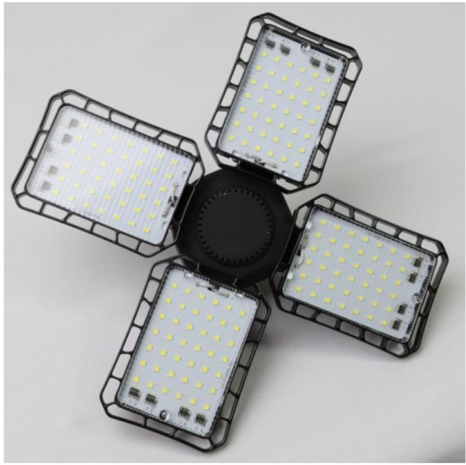 120w 10000lm deformable garage lights Factory direct sales basement 4 lef led light ceiling deformable garage lights