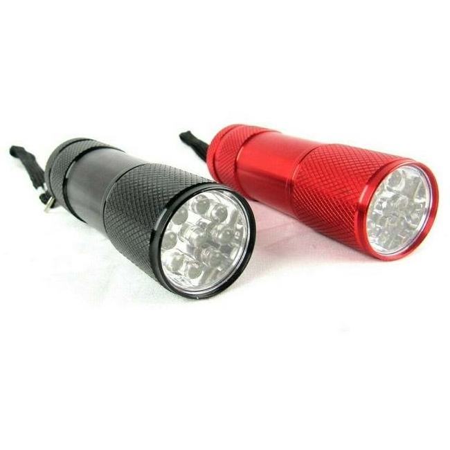 Good Price 9LED Mini Battery Operated Alu Miniature DRY BATTERY Dynaplus LED Flashlight Flashlights & Torches