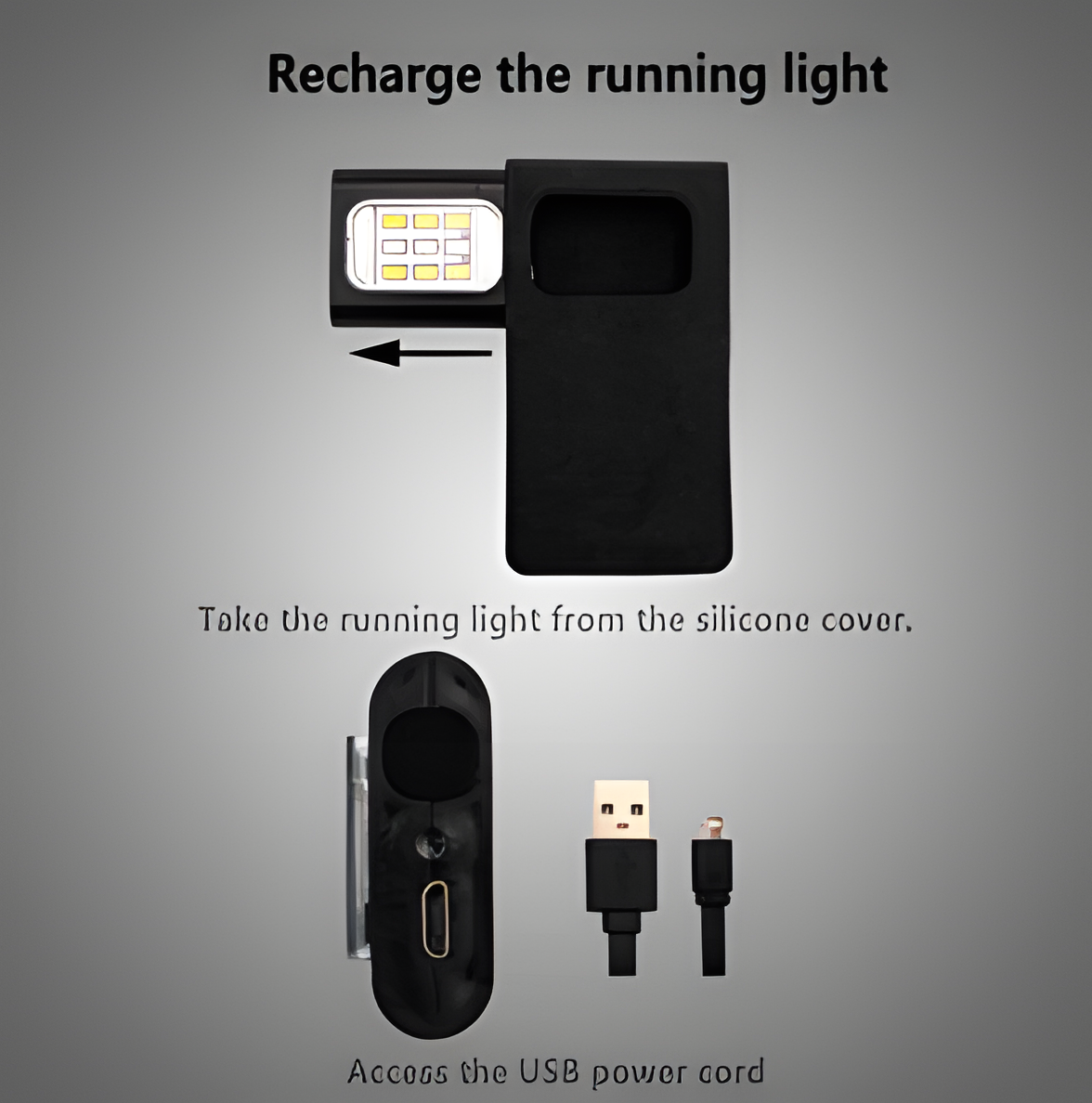 LED Safety Lights Running Lights Clip on Collar USB Rechargeable Collar Light Hands Free for Running Camping