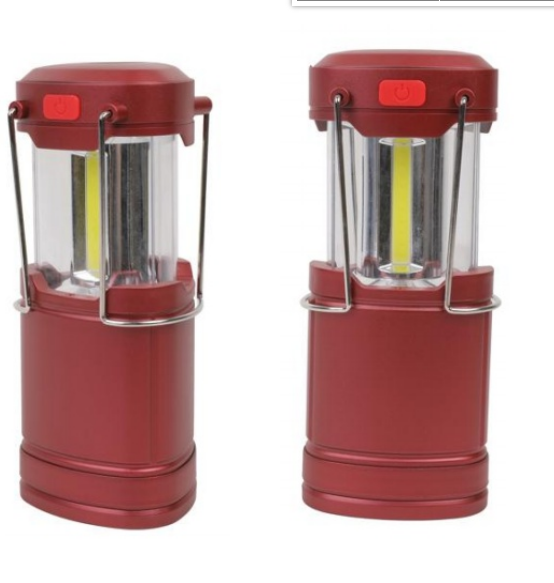 Pop-up COB camping light Rechargeable Camping Railroad Lantern Classic  Outdoor