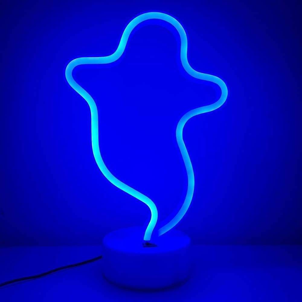 Cool Ghost Neon Lamps Halloween Night Light for Bedroom Party Decor Table Led Ghosts Neon Lights Signs