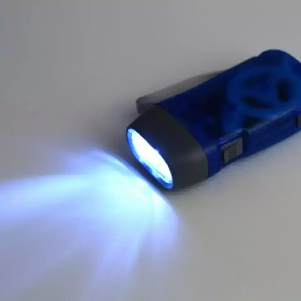 3LEDs Crank Power Wind Up Torches Self Rechargeable by Hand Pressing Energy Saving Led Flashlights