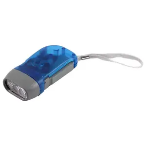 Crank Power Wind Up Flashlights Torches with 3 LED,  Self Rechargeable by Hand Pressing Energy Saving Led Flashlights