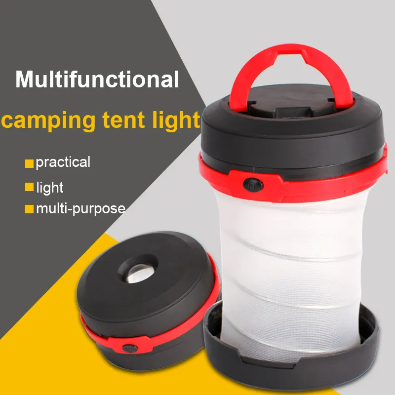 POP-UP Camping Light Rechargeable Camping Railroad Lantern Classic Tabletop Lantern Portable Outdoor