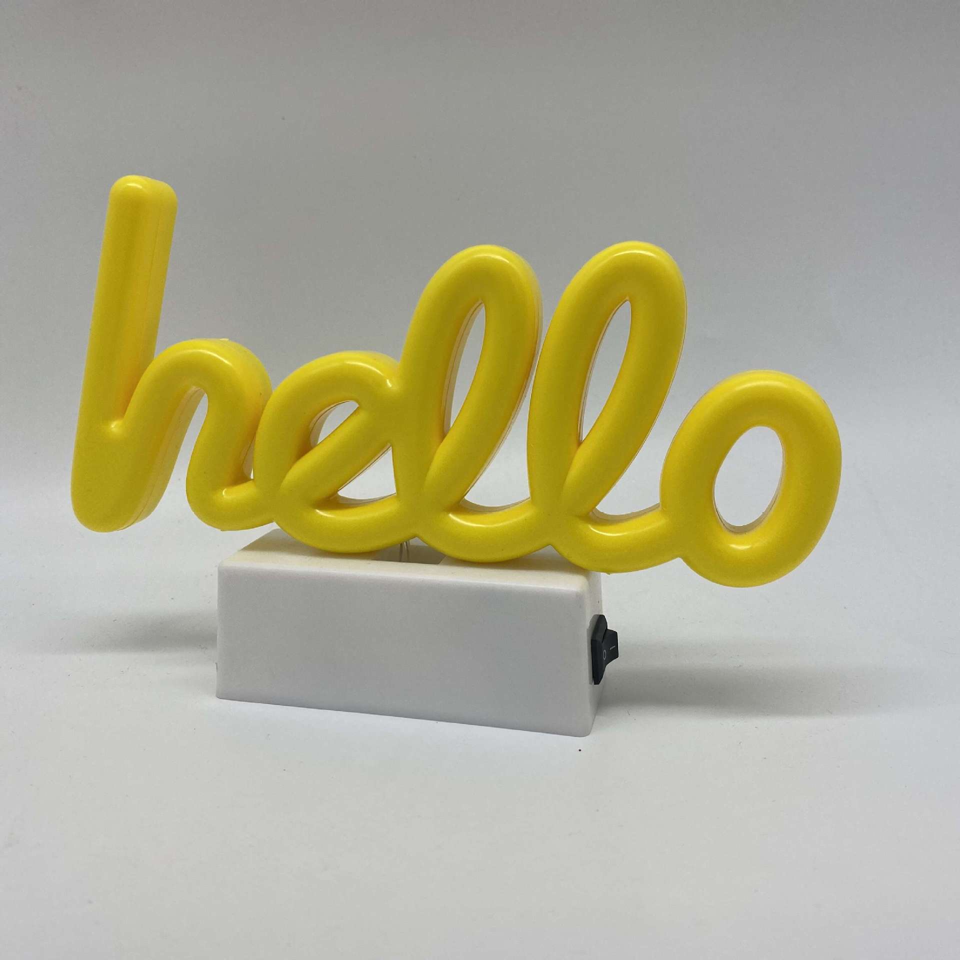 Hello Neon Light Signs Room Decor Lamps Base LED Neon Lights